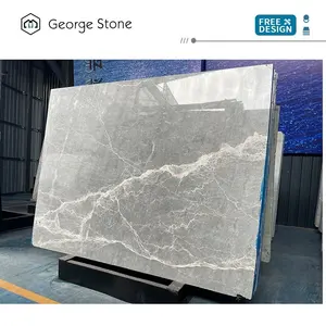 Hochwertiger polierter Platte grauer Marmor mit für den Bodenbelag M-HA05S Onyx stein