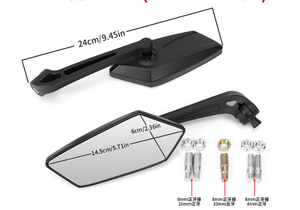Miroirs de moto personnalisés en gros : Miroirs réfléchissants universels de 10 mm, accessoires de moto, rétroviseurs - Product Image 5