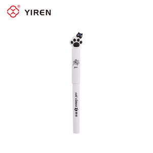 Stylo plume magnétique YIREN noir et blanc, motif dessin animé mignon, amusant, effaçable, en acier inoxydable, écriture fluide, ensemble pour étudiants, idéal pour l'école - Product Image 3