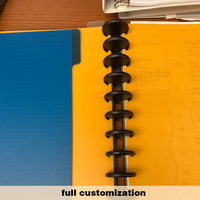 Planificateur à spirales A6 personnalisé avec couverture en cuir PU, journal DIY avec feuilles mobiles, cadeau, couverture de carnet à reliure à disques