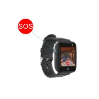 Personnes âgées 4g Sos Montre GPS Suivi Bracelet Bracelet Alarme d'urgence  GPS Suivi de la fréquence cardiaque -a
