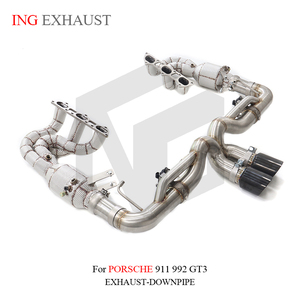 Collettori in Acciaio Inox 304 ING con Scarico Valvetronic e Valvola per Porsche 911 992 <span class=keywords><strong>GT3</strong></span> 4.0L 2021+ Ricambi Auto - Product Image 3
