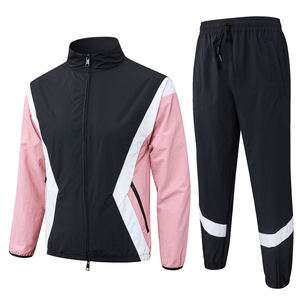 Traje de Entrenamiento Personalizado con Cremallera Completa, Manga Corta, Secado Rápido, Tejido de Punto, Otoño Invierno, 25/26, Ropa Deportiva de Fútbol Europeo de París - Product Image 1