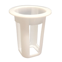 Pots en filet d'aquaponie pour pépinière, pots en plastique noir pour plantes, vente en gros, pots en maille hydroponique