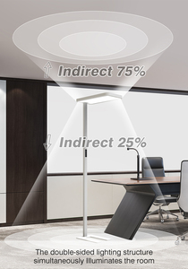 Bán buôn tùy chỉnh nhôm cảm ứng hiện đại điều khiển đèn đọc sách tầng thường vụ văn phòng thông minh đèn stehlampe - Product Image 2