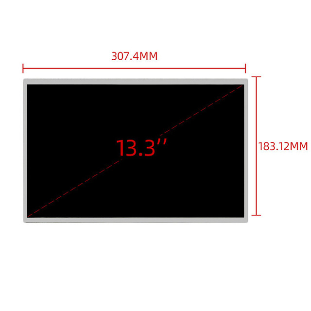 High Brightness 13.3 1920x1080 IPS TFT LCD Panel with Industrial EDP Interface Factory Low Price 1000nits LCD Monitor Module