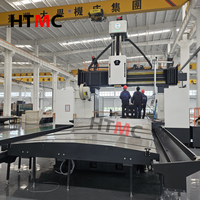 Fraiseuse CNC verticale robuste DVF8033 avec rail de glissière carré automatique BT50 Fanuc et double colonne verticale