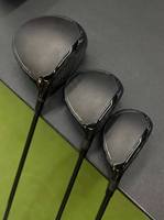 Ensemble de clubs de golf premium : Driver, bois de fairway, hybride de sauvetage, Driver 9 degrés, avec tige stable pour lancement élevé et longue portée, pour l'entraînement au golf
