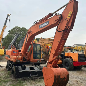 Excavadora usada duradera de gran potencia Excavadora Doosan Excavadora hidráulica Doosan de rueda DH210W-7 en excelentes condiciones - Product Image 5