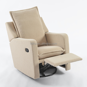 Sillón Reclinable Tapizado, Silla Mecedora Giratoria para Cuarto de Bebé, Sillón Moderno, Silla Mecedora para Sala de Estar, Cómodo Sillón Individual - Product Image 1