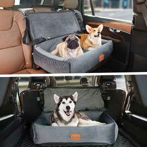 Asiento elevador plegable de alta calidad para perros JW PET, asiento de coche para mascotas con almohadilla de protección de seguridad duradera y cómoda para asiento trasero de coche - Product Image 6