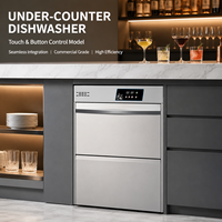 Lavavajillas Compacto Bajo Mueble Más Vendido, Automático, Eléctrico, de Alta Eficiencia Energética, Totalmente Automático, Comercial