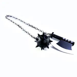 Anime Demon Slayer Spielzeug waffe Modell Katana Metall Handwerk Nichirin Schwert Ketten hammer