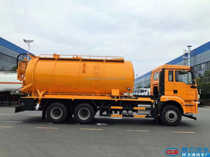 SHACMAN 15000liters Sewer Cleaning Suction Truck Vacuum Pump Truck for Sewer Cleaning and Sludge Suction - Product Image 2
