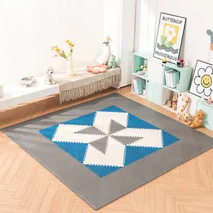 Anti-Rutsch-Kissen Weichschaum-Puzzle-Matte Kinder-Spielmatte Dreieck-Matte Schaumstoff-Boden-Puzzle-Übungsmatte für Raupen-Baby Kleinkind