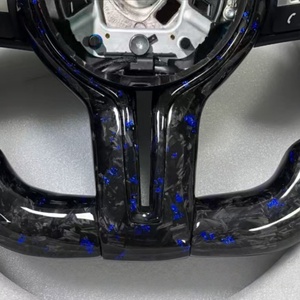 Accesorios LED para Volante de Automóvil de Fibra de Carbono Azul para <span class=keywords><strong>BMW</strong></span> M2 M3 M4 M5 F80 F10 F30 F18 F20 F36 F15 F90 F18 E90 E71 - Product Image 3