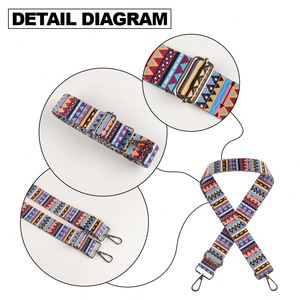 Polyester Cross-Body Messenger <b>Bag</b> <b>Strap</b> with Adjustable Wide <b>Strap</b> Woman's Fabric Belt <b>Bag</b> Accessories with Colored <b>Straps</b> - Product Image 5