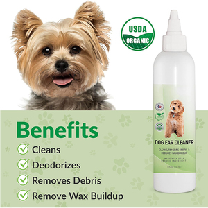 プライベートラベルの犬の耳クリーナーソリューションは、犬の臭いとワックスのペットの耳薬を取り除きます - Product Image 4