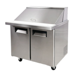 Mesa de Preparación Refrigerada para Ensaladas y Sándwiches, DSP36-12-S2, Refrigerador de Acero Inoxidable - Product Image 3