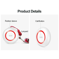 SINGCALL Tuya WiFi Bouton d'urgence intelligent SOS pour la maison, alarme pour personnes handicapées, système d'alerte sans fil pour infirmières et personnes âgées