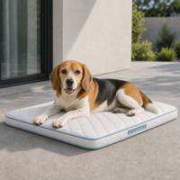 Park-Picknick-Gras-Morgen-Outdoor-Hundematratze mit Taschenfederkern und harter Baumwollschicht für mittelgroße Hunde – OEM-Haustierbett