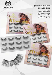 ขนตาปลอม Grenobil 8D Mink 6 คู่ พร้อมแถบกาวแบบใส ขนตาปลอมแบบเต็มแถบ วัสดุเลียนแบบขนมิงค์ อุปกรณ์เสริมความงาม - Product Image 3