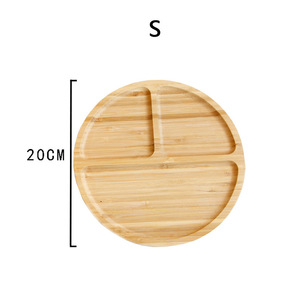 Bambou Enfants Assiette Diviseur Écologique <span class=keywords><strong>Antidérapant</strong></span> Base D'aspiration <span class=keywords><strong>Plateau</strong></span> De <span class=keywords><strong>Repas</strong></span> Bébé Vaisselle Et Sushi Plat De Service - Product Image 6