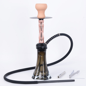 Caldo piccolo narghilè portatile di lusso Shisha Set in alluminio narghilè con tubo in silicone per fumo sapore Bongings - Product Image 2