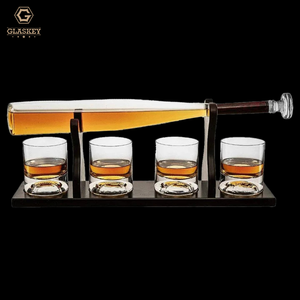 Ensemble de carafe à whisky et à vin en forme de batte de baseball avec 4 verres à baseball, ensemble de spiritueux pour petit ami, entraîneur, pour liqueur, tequila, <span class=keywords><strong>bourbon</strong></span> - Product Image 4