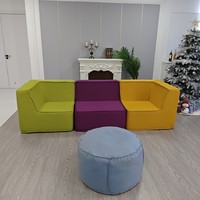 Nouvelle chaise de luxe haut de gamme en mousse siège modulaire canapé en mousse rembourré canapé-lit canapé de salon module de couleur unie personnalisé