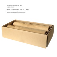 Papier d'emballage en carton alvéolé recyclable en pâte chimique kraft, résistant à l'humidité et aux chocs, pour rembourrage express