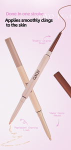 Crayon Eyeliner Double Pointe Blanc Personnalisable Crème Qualité Supérieure pour Femme 2-en-1 : Eyeliner et Surligneur Aegyo-sal pour le Contour des Yeux - Product Image 4