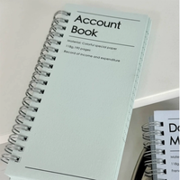Carnet de comptes en spirale, suivi des revenus et des dépenses, registre de comptabilité, planificateur de budget pour particuliers et petites entreprises