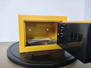 Yellow <b>Mini</b> Safe <b>Box</b> with Electronic Digital Lock for Home Office Jewelry <b>Storage</b> - Product Image 4