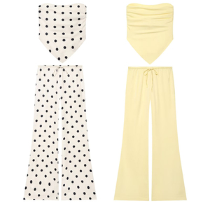PB&ZA Donna 2026 <span class=keywords><strong>Pantaloni</strong></span> Estivi Chic in Seta Satinata, Vestibilità Ampia, Vita Alta Elastica, Stile Vintage, <span class=keywords><strong>Pantaloni</strong></span> Femminili Mujer - Product Image 6