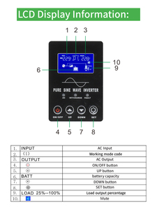 Tần số thấp tinh khiết sive sóng biến tần 2000 Wát năng lượng mặt trời nhà năng lượng mặt trời biến tần với AC sạc - Product Image 3