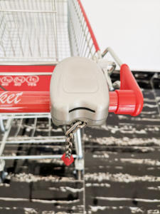 हाइपरमार्केट शॉपिंग हैंड पुश ट्रॉली धातु सुपरमार्केट ट्रॉली - Product Image 5