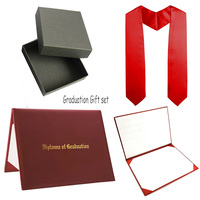 Porte-documents de présentation personnalisé 8,5 x 11 pouces en cuir PU, couvertures de certificats, dossier de lycée, couverture de diplôme de fin d'études