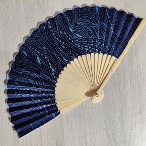Custom Printed Carved Bamboo Folding Fabric <b>Hand</b> <b>Fan</b> for Promotional Wholesale Gifts - Product Image 4
