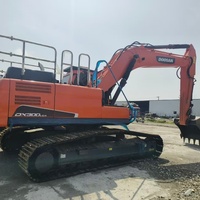 Excavator Crawler Doosan DX300LCA 30 Ton Model 2024 Jam Kerja Rendah, Excavator Hidrolik Besar, Excavator Bekas Doosan