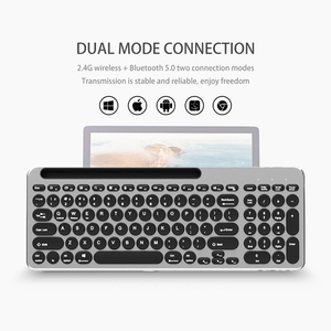 Combo de Teclado y Ratón Inalámbrico Silencioso con Bluetooth, Recargable, Ultra Delgado, Tamaño Completo, 99 Teclas, con Teclado Numérico - Product Image 3
