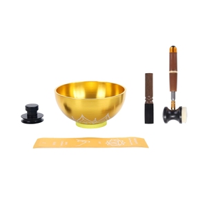 Bol chantant miniature coloré Schumann série C5, sculpté à la main, en alliage de neuf métaux, pour le soulagement du stress et la guérison, portable, vente chaude - Product Image 4