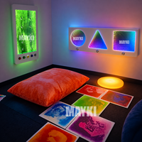 Éclairage de salle multisensorielle, tubes à bulles en fibre optique, panneaux muraux LED, équipement de salle multisensorielle apaisant pour salles Snoezelen, thérapie