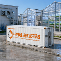 Grandes serres agricoles multi-chapelles commerciales pour culture verticale hydroponique, destinées à la recherche Pro-leaf, pour la production de laitue, de fraises et de chanvre