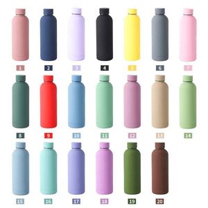 Botella de Agua de Boca Estrecha en Color Pastel, a Prueba de Fugas, con Doble Pared y Aislamiento al Vacío, con Logotipo Personalizado, Muy Popular - Product Image 1