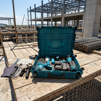 Moteur sans balais à batterie lithium de haute qualité, ensemble d'outils multifonctionnels 21V DIY en quatre pièces pour chantier et atelier