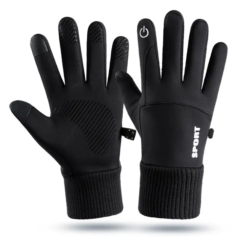Men Women Winter Gloves Outdoor Sports Touch Screen Waterproof Fleece Gloves Ski Hiking Cycling Gloves