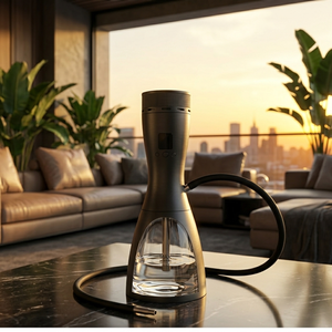 Chicha de style allemand en acier inoxydable, noire et blanche, Hookah <span class=keywords><strong>Pro</strong></span> X, à un seul tuyau, de luxe, durable, premium - Product Image 2