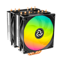 JGINYUE Pendingin CPU ARGB Kipas Komputer Multi-Fungsi Kecepatan Variabel 9cm/12cm Tipe Menara Desktop Pendingin Udara Senyap