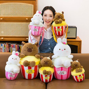 Creativo 22cm in poliestere che desidera la bambola capibara Super morbido peluche per il bambino per merenda compleanno/<span class=keywords><strong>natale</strong></span> decorazione cartone animato - Product Image 6